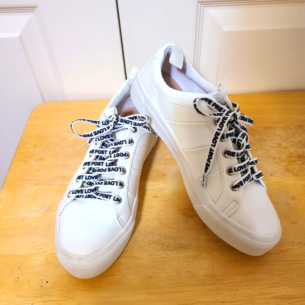 Zara, sneakers, size 35 color white